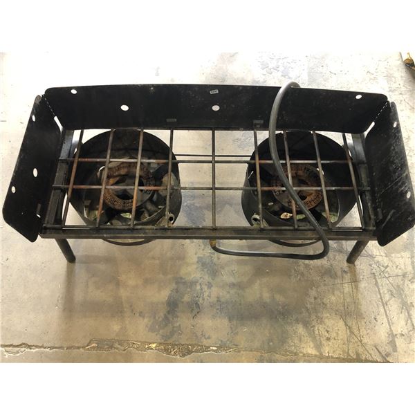 Lot of 1 Portable 2-Burner Camp Stove - Used