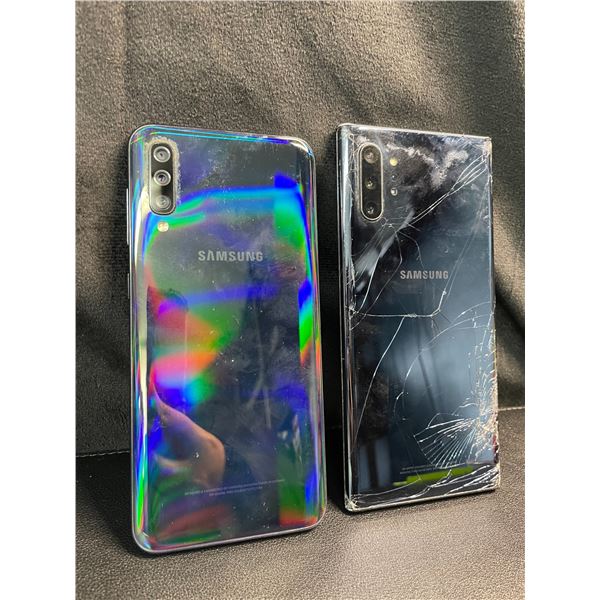 Lot of 2 Samsung Smartphones - Used (See Description*)