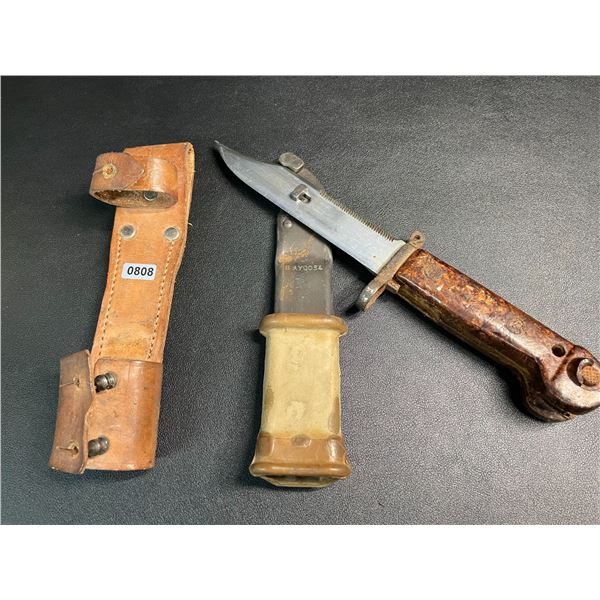 Lot of 1 Vintage Bayonet with Sheath