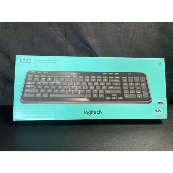 Lot of 1 Logitech K360 Compact and Slim Wireless Keyboard - Brand New Sealed