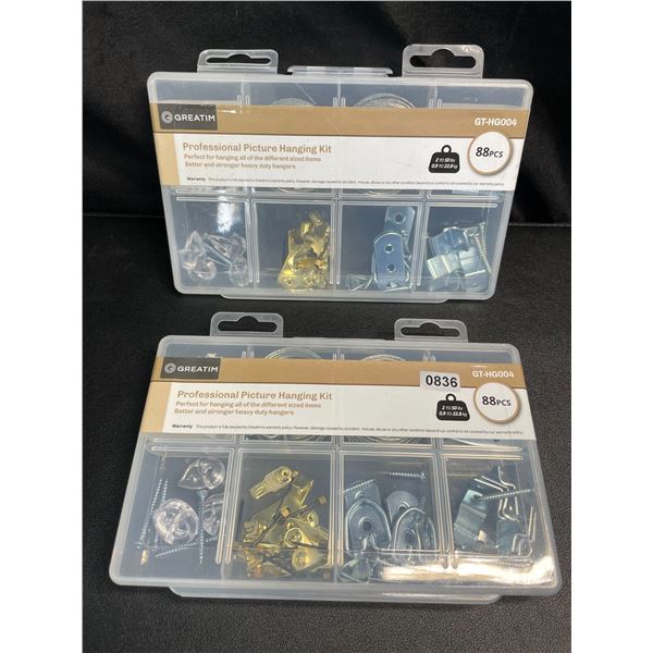 Lot of 2 Professional Picture Hanging Kits - New