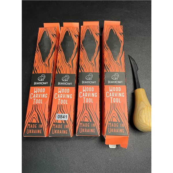 Lot of 4 Beavercraft Wood Carving Tools - Brand New