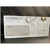 Image 2 : Lot of 1 Logitech Multi-Device K380 Wireless Keyboard for Mac - White/Grey - Brand New