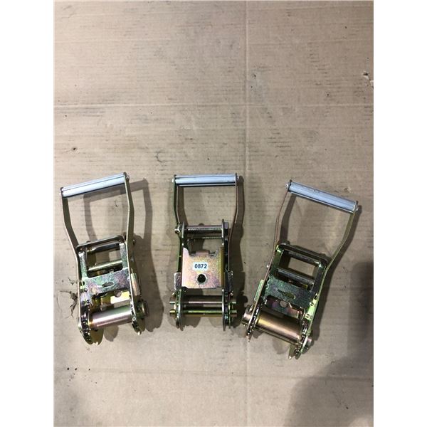 Lot of 3 Rachet Strap Handles - Used
