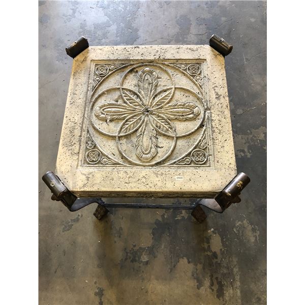 Lot of 1 Side Table - Missing Glass Top* - Approx. 19 x 22" - Used