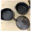 Image 1 : Lot of Heavy-Duty Cast Iron Pans - Used