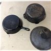 Image 2 : Lot of Heavy-Duty Cast Iron Pans - Used