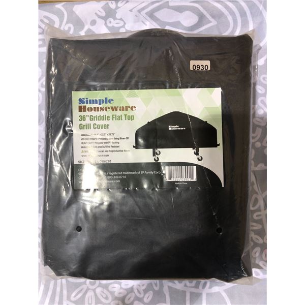 Lot of 1 Simple Houseware 36-Inch Griddle Flat Top Grill/BBQ Cover - Brand New!