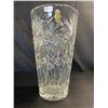 Image 2 : Lot of 1 Imperlux 10-Inch Large Tall Genuine Lead Crystal Cut Glass Vase - Used
