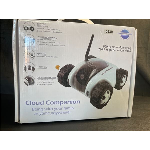 Lot of 1 Cloud Companion P2P Remote Monitoring 720P HD Video RC Wifi Video Monitor - Open Box