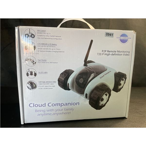Lot of 1 Cloud Companion P2P Remote Monitoring 720P HD Video RC Wifi Video Monitor - Open Box
