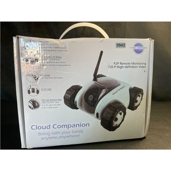 Lot of 1 Cloud Companion P2P Remote Monitoring 720P HD Video RC Wifi Video Monitor - Open Box