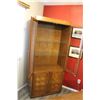 Image 4 : French Door Cabinet, Glass Shelves - Contents not Included, 66"H x 17"D x 34"W
