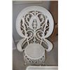 Image 2 : (2PCS) Wicker Set with Cushion and Throw Pillow - 49"H x 30"W