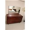 Image 1 : 6 Drawer Vintage Dresser with Vanity Mirror Genuine Hardwoods -  54"W x 19 1/2"D x 59"H