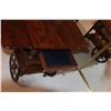 Image 2 : Wheeled Tea Wagon, Plexi Glass Serving Tray - 19"W x 28"H, 38" x 29"