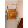 Image 1 : Krug Bros & Co, Canadian Made Antique Harp Back Wash Stand with Towel Rail- 32"W x 17 1/2"D x 47"H