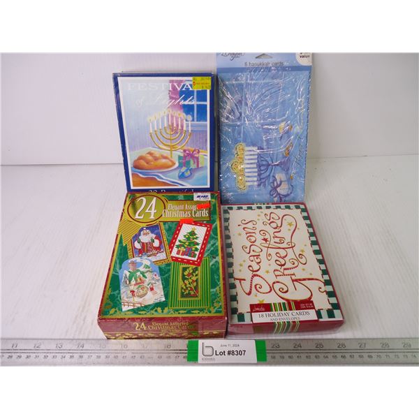 (4) Boxes/Pkg. of Christmas Cards