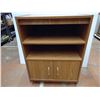 Image 3 : *Wooden Bar Cart on Wheels-24.5"x15.5"x32