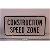 Image 1 : Construction Speed Zone Sign - 23.5 x 12