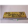 Image 1 : Tin Little Golden Books 35 Cent Sign - 15.5 x 5