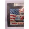 Image 2 : Framed Metal Lithographed Chevrolet Sign - Frame 20 x 16