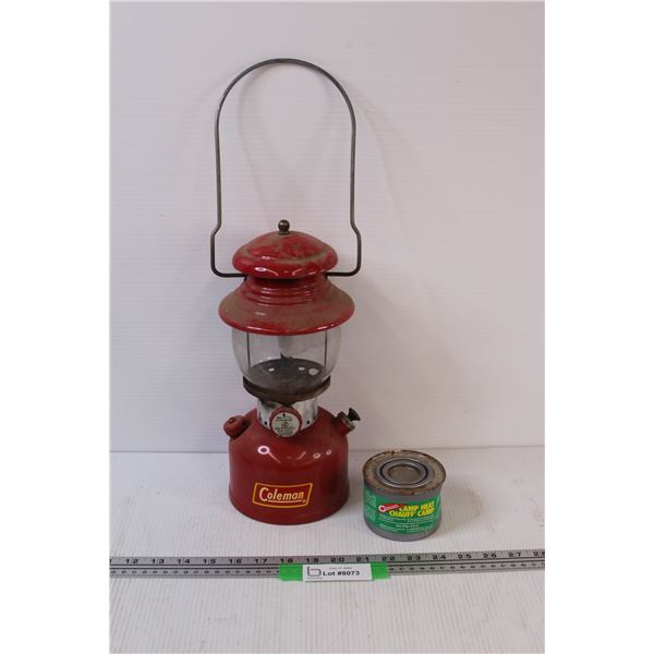 Vintage Coleman Camp Lantern - Dated Nov 1955 & Camp Heat Cannister
