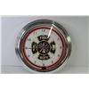 Image 4 : Plastic Fire Dept. Clock (not running - has scratches)