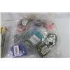 Image 5 : Container of Beading Supplies - Packs of Folding Hang Tags - (2) Packs of Wine Glass Charms - Bag of