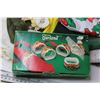 Image 2 : Assorted Christmas Items - Plastic Table Cloths - Table Runners - Napkin Holder - Napkins - Misc. It