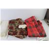 Image 9 : Assorted Christmas Items - Plastic Table Cloths - Table Runners - Napkin Holder - Napkins - Misc. It
