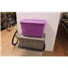 Image 1 : *(3) Totes w/Lids (lids have damages)