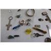 Image 2 : Assorted Pins, Cadillac Earrings, Snoopy Watch, Misc.