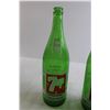 Image 2 : (3) Vintage 1940s Glass 7UP 28 fl oz Bottles