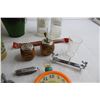 Image 3 : Suit Collars, (2) Glass Soda Bottles, Misc.