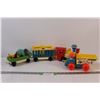 Image 1 : Vintage Fisher Price Circus Train & Dump Truck Toys