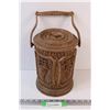 Image 1 : Faux Wood Ice Bucket - 10"Tall x 8" Wide