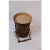 Image 3 : Faux Wood Ice Bucket - 10"Tall x 8" Wide