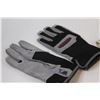 Image 2 : (2) Work Gloves: Leather - Size Medium, Cloth - Size Medium