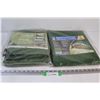 Image 1 : (2) Woven Green Tarps -NIB