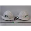 Image 1 : (2) Saskatchewan Roughriders Hard Hats - One Size Fits All