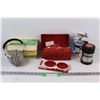 Image 1 : Lot of: Emergency Vehicle Reflectors Kit, Protective Ear Muffs, Thermos (Appears New)