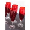 Image 3 : (7) Colored Glass Champagne Glasses (7.5" Tall)