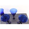 Image 3 : (6) Blue Wine Glasses (6.5"tall)