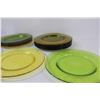 Image 3 : (12) Multi-Colored Glass Dining Plates (11")