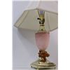 Image 2 : Pink End Table Lamp - 22" Tall - Untested