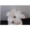 Image 2 : White Ceramic Flower Vase - 12"tallx9"Wide