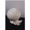 Image 3 : White Ceramic Flower Vase - 12"tallx9"Wide