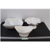 Image 1 : (3) White Ceramic Serving Bowls - Various Sizes