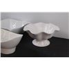 Image 2 : (3) White Ceramic Serving Bowls - Various Sizes